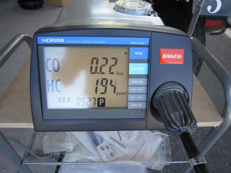 SOD-1添加前
CO　0.22％
HC　194ppm