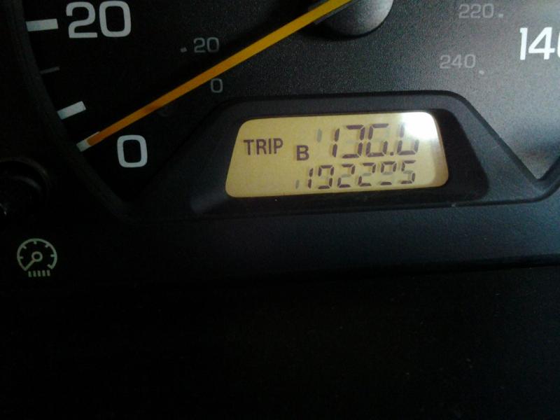 走行距離　192295mile