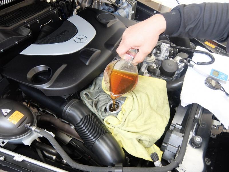 エンジンに添加