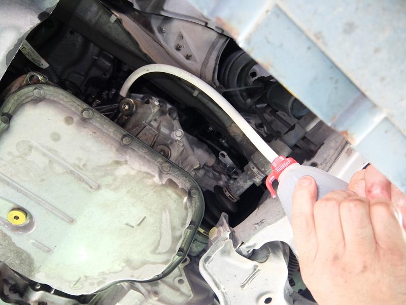 SOD-1PlusをCVTオイル総油量の7％添加