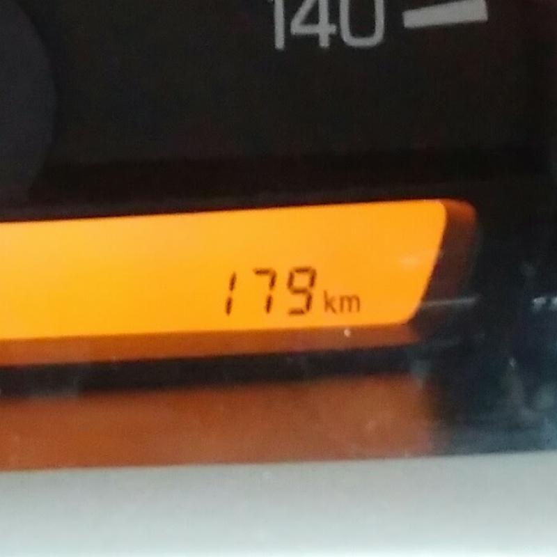 走行距離179㎞