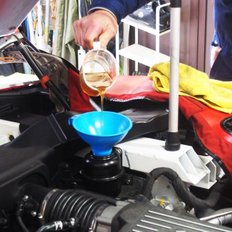 パワステ：総油量の10％添加