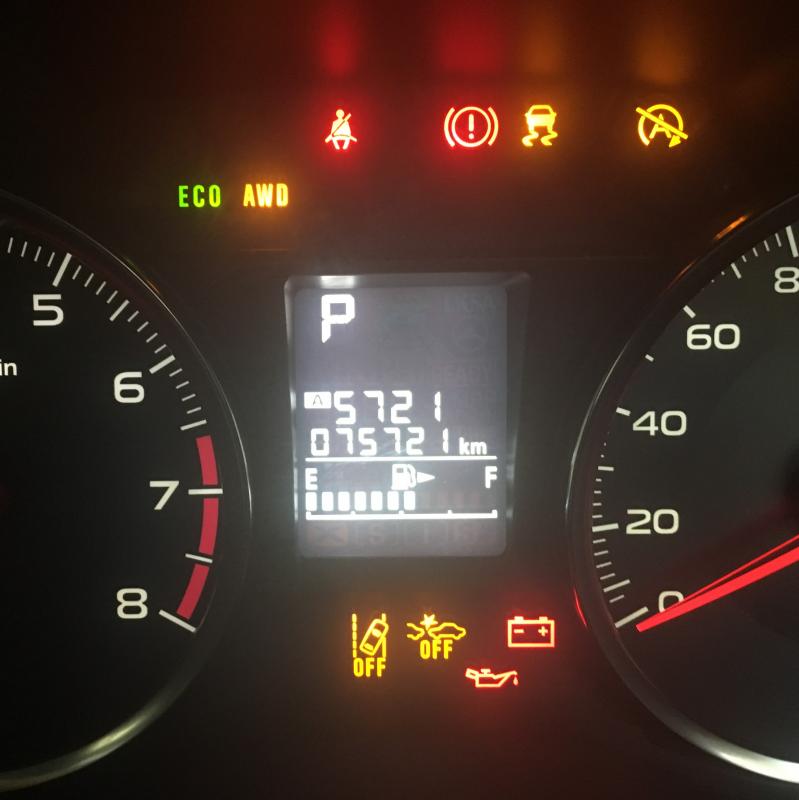 走行距離は75,721㎞です。