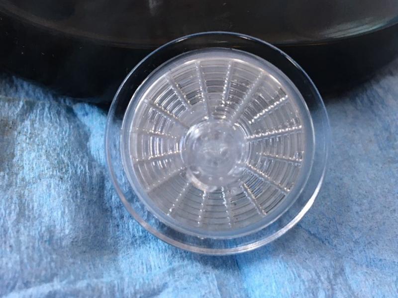 まずはコンタミチェッカーを使い内部摩耗を診断しました。
摩耗度は1.5と少し多めの状態です。