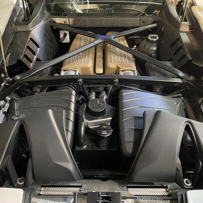 今回もロイヤルパープルとSOD-1Plusを使用したオイル交換を実施します。
エンジンはV10の5.2Lで640psを出力します。