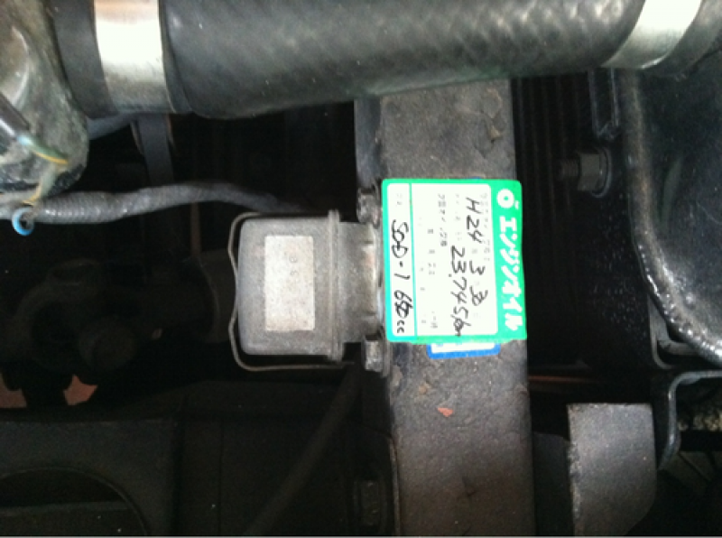 SOD-1施工シールが貼ってあります。