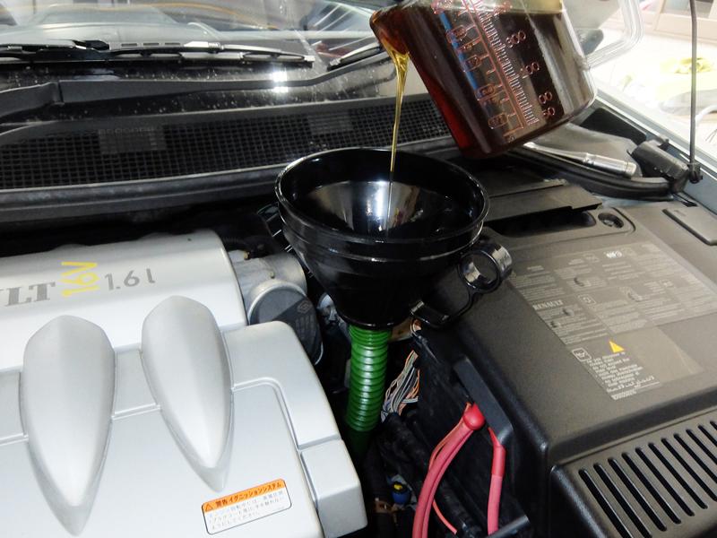 オートマチックオイル総量の7％、SOD-1Plusを注入