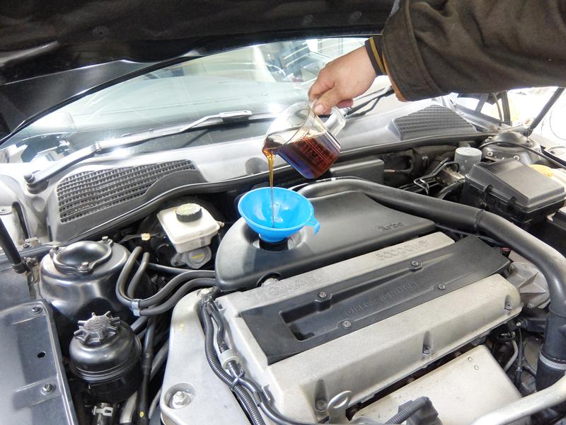 エンジンオイル交換後にSOD-1Plus添加