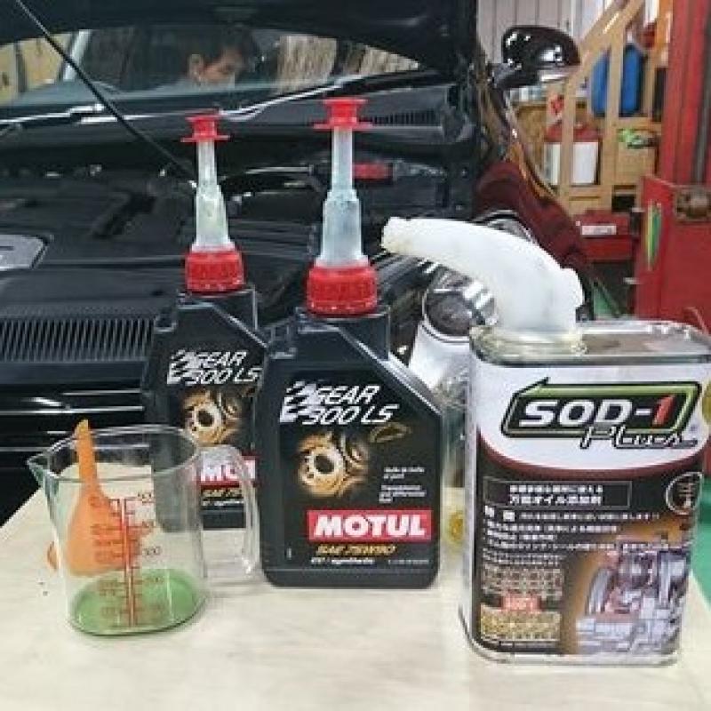 オイル・フルードの交換の際は是非SOD-1Plusの添加もおすすめです。
アーバンオート福岡様では予防整備のプランとして提案をしていますので
お気軽にご相談ください！