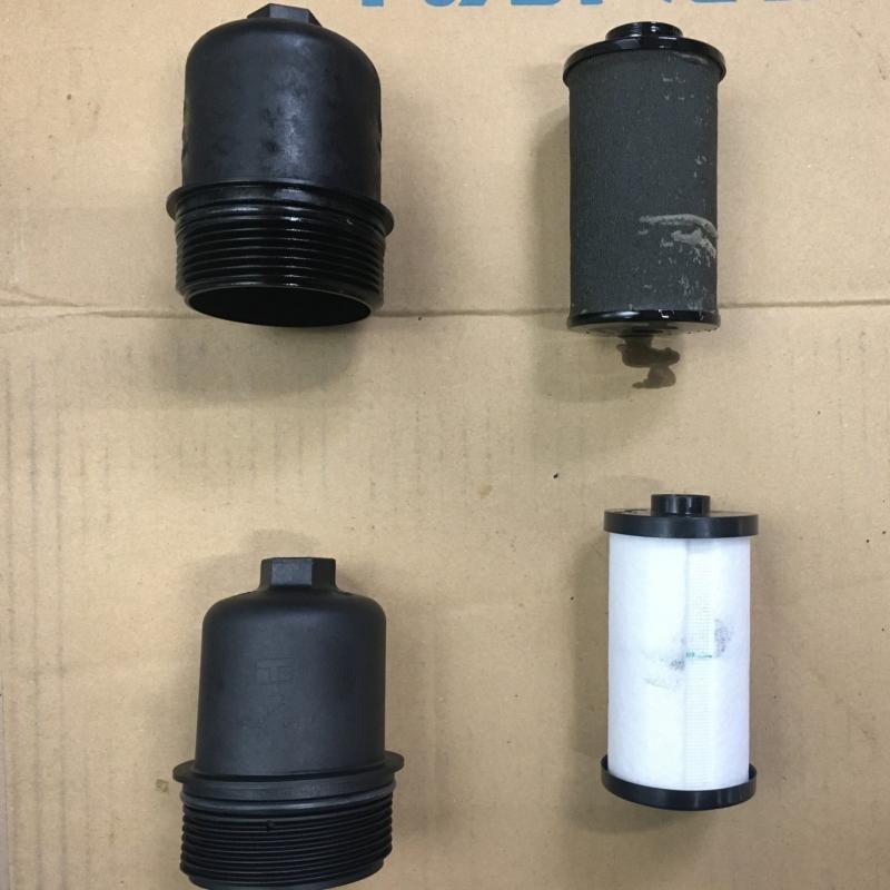 フィルターを新品に交換します。
DCT、DSGには外部にフィルターがあります。
摩耗紛や酸化物質がフィルターに詰ることによってトラブルが表面化しますが、SOD-1はトラブルを未然に防ぎます。
