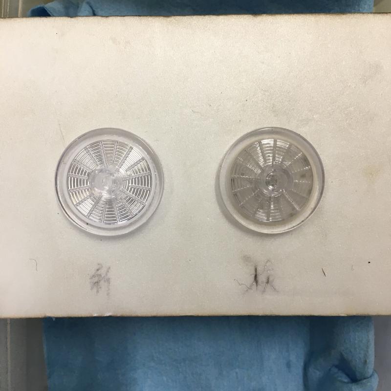 排出させたフルードをコンタミチェックにかけます。
磨耗レベルは「1.5」でした。