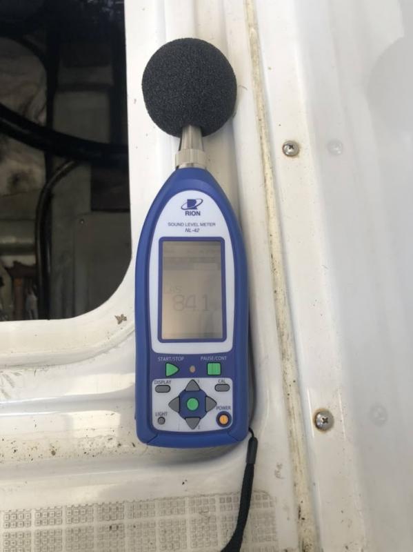 添加後1,500rpｍ
騒音値：84.1dB
0.8dBの減少に成功