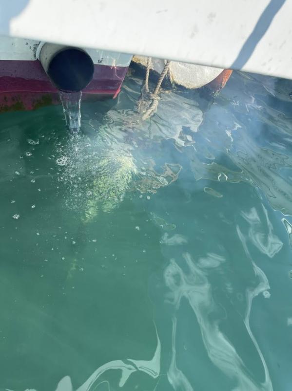 マフラーより若干の煙