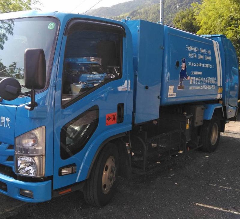 【いすゞエルフ】ゴミ収集車に予防整備で使った結果！協力店サセボ環境開発社提供事例