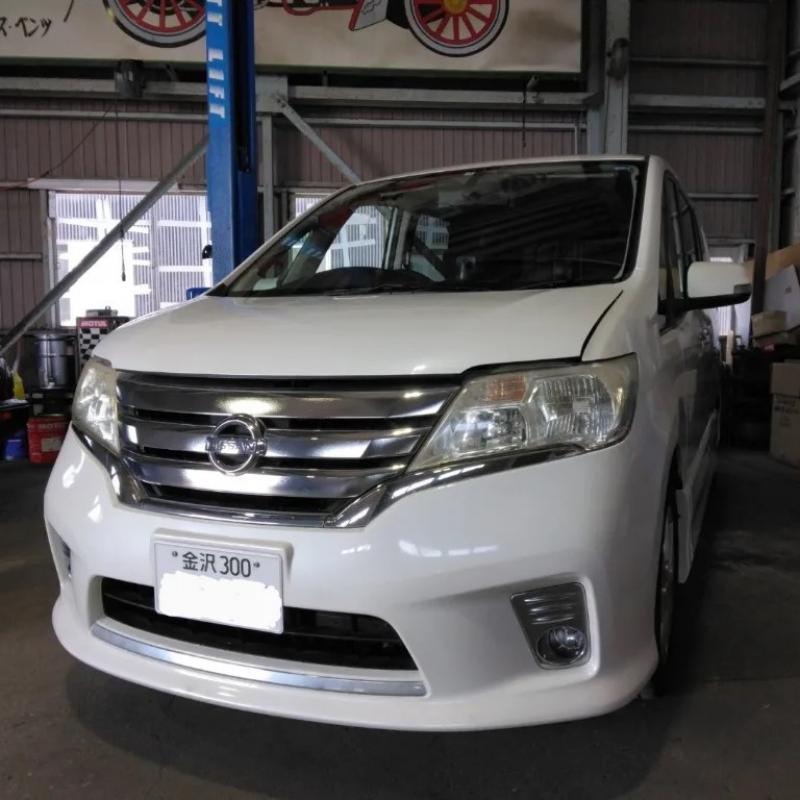 施工店【ガレージSMAK】様提供 日産 セレナ エンジンオイル消費対策にSOD-1Plusを添加！