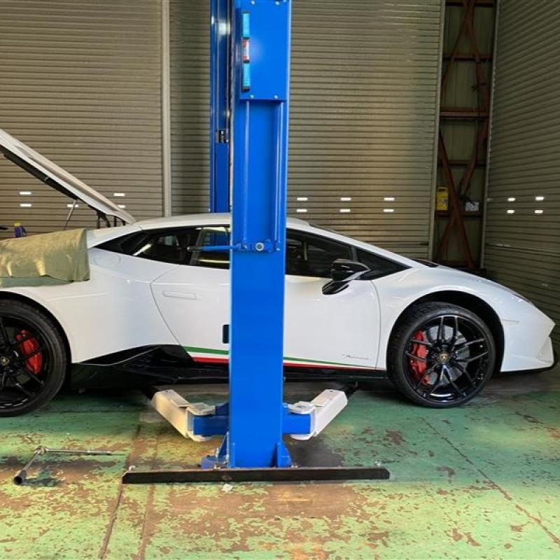 施工店【CRUISE】様提供 ランボルギーニ ウラカン ペルフォルマンテにエンジンオイル交換+SOD-1Plus添加で予防整備！