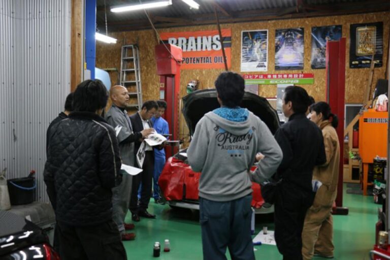 福岡県自動車整備振興会青年部西支部様 コンタミチェッカー講習会 | 導入事例 | エンジンオイルの添加剤はD1ケミカルのSOD-1 Plus