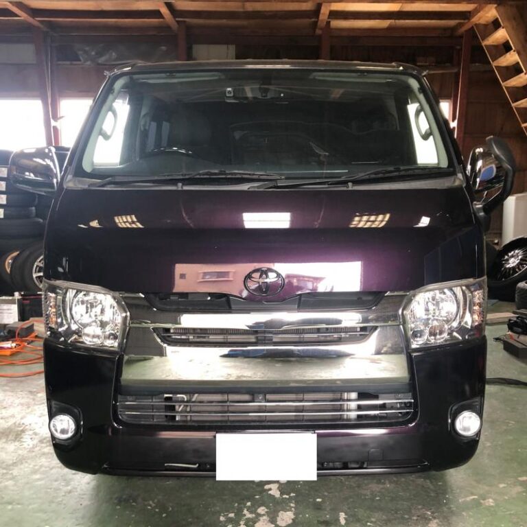 【トヨタ ハイエース】予防整備としてエンジンオイル&ATフルード交換+SOD-1Plus添加で燃費回復